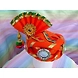S H A H I T A J Traditional Rajasthani Cotton Orange Kesariya Laddu Gopal Bhagwan ki Pagdi Safa or Turban for God's Idol/Kids/Adults (RT443)-ST579_Adults-sm