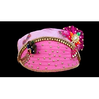 S H A H I T A J Traditional Rajasthani Multi-Colored Cotton Mewadi Krishna Bhagwan Pagdi or Turban for God's Idol/Kids/Adults (MT276)