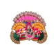S H A H I T A J Traditional Multi-Colored Silk Krishna or Jagannath Bhagwan Pagdi Safa or Turban for Adults or God's Idol (RT816)-ST936_Large-sm