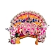 S H A H I T A J Traditional Multi-Colored Silk Krishna or Jagannath Bhagwan Pagdi Safa or Turban for Adults or God's Idol (RT817)-ST937_Adults-sm