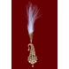 S H A H I T A J Traditional Golden Brooch or Kalangi with Feather for Barati/Groom/Social Occasions Pagdi Safa or Turban (OS820)-ST940-sm