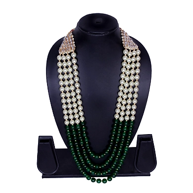 S H A H I T A J Designer Mala/Kanthla for Weddings/Groom Dress or Sherwani (OS849)-1