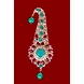 S H A H I T A J Traditional Golden with Multicolor Stone Brooch or Kalangi with Feather for Barati/Groom/Social Occasions Pagdi Safa or Turban (OS830)-1-sm