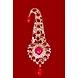 S H A H I T A J Traditional Golden with Red Stone Brooch or Kalangi with Feather for Barati/Groom/Social Occasions Pagdi Safa or Turban (OS828)-1-sm