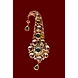 S H A H I T A J Traditional Golden with Green Stone Brooch or Kalangi with Feather for Barati/Groom/Social Occasions Pagdi Safa or Turban (OS824)-1-sm