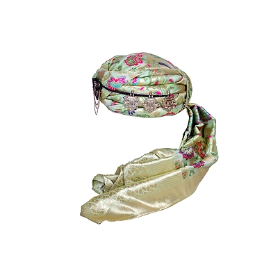 S H A H I T A J Designer Multi-Colored Brocade Unisex Kids and Adults Pagdi Safa or Turban for Fashion Shows &amp; Events (DT836)-18-3