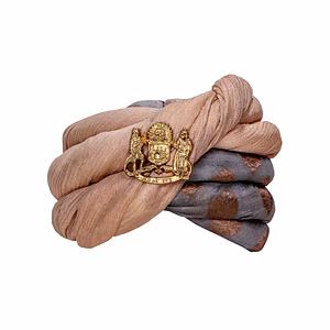 S H A H I T A J Designer Brocade Unisex Kids and Adults Pagdi Safa or Turban for Fashion Shows & Events (DT844)