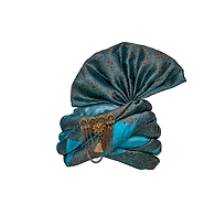 S H A H I T A J Designer Brocade Unisex Kids and Adults Pagdi Safa or Turban for Fashion Shows & Events (DT845)
