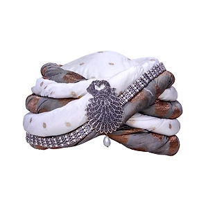S H A H I T A J Designer Brocade and Silk Unisex Kids and Adults Pagdi Safa or Turban for Fashion Shows & Events (DT846)