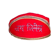 S H A H I T A J Traditional Rajasthani Cotton Mewadi Jai Jinendra Pagdi or Turban for Kids and Adults (MT848)