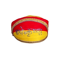 S H A H I T A J Traditional Rajasthani Cotton Mewadi Radhe Krishna Pagdi or Turban for Kids and Adults (MT855)