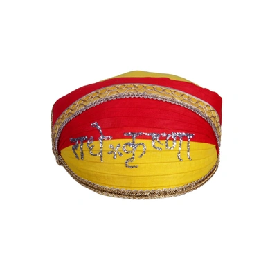 S H A H I T A J Traditional Rajasthani Cotton Mewadi Radhe Krishna Pagdi or Turban for Kids and Adults (MT855)-ST975_20andHalf