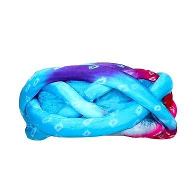 S H A H I T A J Traditional Rajasthani Faux Silk Adjustable Vantma or Barmeri Multi-Colored Bandhej Pagdi Safa or Turban for Kids and Adults (RT858)-ST978_19andHalf