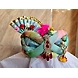 S H A H I T A J Traditional Rajasthani Multi-Colored Silk Vantma or Barmeri Krishna or Ganpati Bhagwan Pagdi Safa or Turban for God's Idol/Kids/Adults (RT863)-ST983_Large-sm