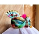 S H A H I T A J Traditional Rajasthani Multi-Colored Silk Vantma or Barmeri Krishna or Ganpati Bhagwan Pagdi Safa or Turban for God's Idol/Kids/Adults (RT863)-For Miniature God's Idol (3 inches to 16 inches)-3-sm
