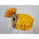 S H A H I T A J Traditional Rajasthani Yellow Mock Cloth Krishna Bhagwan Pagdi Safa or Turban for God's Idol/Kids/Adults (RT864)-For Miniature God's Idol (3 inches to 16 inches)-3-sm