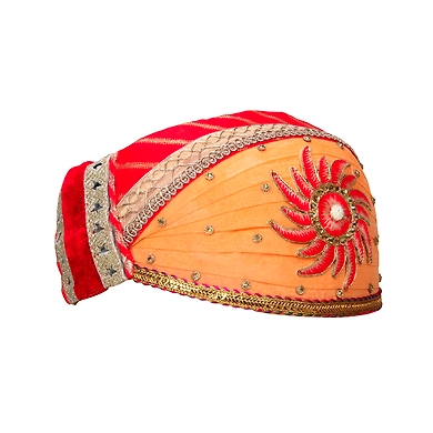 S H A H I T A J Traditional Rajasthani Cotton Mewadi Pagdi or Turban for Kids and Adults (MT867)-18-3