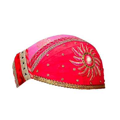 S H A H I T A J Traditional Rajasthani Cotton Mewadi Pagdi or Turban for Kids and Adults (MT869)-18-3