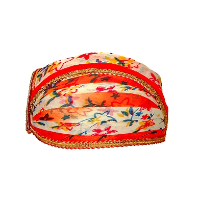 S H A H I T A J Traditional Rajasthani Cotton Mewadi Floral Pagdi or Turban for Kids and Adults (MT875)-ST995_21andHalf