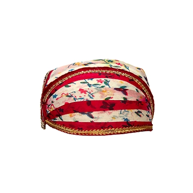 S H A H I T A J Traditional Rajasthani Cotton Mewadi Floral Pagdi or Turban for Kids and Adults (MT876)-ST996_22andHalf