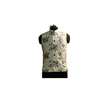 S H A H I T A J Traditional Barati/Groom/Social Occasions Silk Cream Floral Nehru Jacket or Kothi for Adults (MW890)