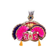 S H A H I T A J Traditional Krishna or Ganpati Bhagwan Satin Pagdi Safa or Turban for God's Idol/Kids/Adults (RT920)