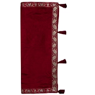 S H A H I T A J Traditional Rajasthani Wedding Maroon Silk Stall/Dupatta/Shawl for Groom or Dulha (DS553)-Free Size