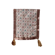 S H A H I T A J Traditional Rajasthani Wedding White Printed Brocade Stole/Dupatta/Shawl for Groom or Dulha (DS922)