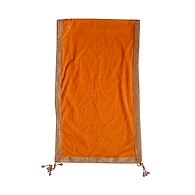 S H A H I T A J Traditional Rajasthani Wedding Golden Velvet Stole/Dupatta/Shawl for Groom or Dulha (DS924)