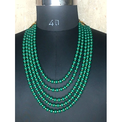 S H A H I T A J Designer Green Mala/Kanthla for Weddings/Groom Dress or Sherwani (OS932)-ST1052