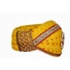 S H A H I T A J Traditional Rajasthani Cotton Yellow Bandhej Mewadi Pagdi or Turban for Kids and Adults (MT946)-20.5-3-sm