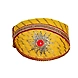 S H A H I T A J Traditional Rajasthani Cotton Yellow Lehariya Mewadi Pagdi or Turban for Kids and Adults (MT948)-ST1068_21andHalf-sm