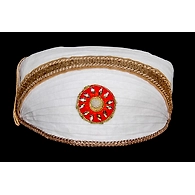 S H A H I T A J Traditional Rajasthani Cotton White Mewadi Bohra Pagdi or Turban for Kids and Adults (MT951)