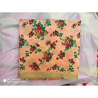 S H A H I T A J Traditional Rajasthani Peach Floral Barati/Groom/Social Occasions Faux Silk Pagdi Safa Turban or Pheta Cloth for Kids and Adults (Bulk Purchase) (CT678)
