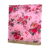 S H A H I T A J Traditional Rajasthani Pink Floral Barati/Groom/Social Occasions Silk Pagdi Safa Turban or Pheta Cloth for Kids and Adults (Bulk Purchase) (CT682)