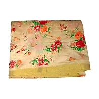 S H A H I T A J Traditional Rajasthani floral Floral Faux Silk Golden Barati/Groom/Social Occasions Turban Safa Pagdi Pheta Cloth for Kids and Adults (Bulk Purchase) (CT372)