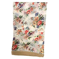 S H A H I T A J Traditional Rajasthani Floral Faux Silk Off-White Barati/Groom/Social Occasions Turban Safa Pagdi Pheta Cloth for Kids and Adults (Bulk Purchase) (CT375)-Pack of 1 (For Kids to Adults)