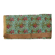 S H A H I T A J Traditional Rajasthani Floral Faux Silk Green Barati/Groom/Social Occasions Turban Safa Pagdi Pheta Cloth for Kids and Adults (Bulk Purchase) (CT342)-Pack of 1 (For Kids to Adults)