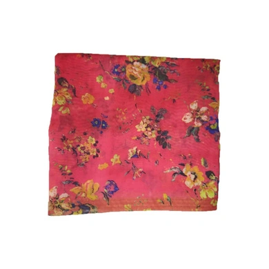 S H A H I T A J Traditional Rajasthani Floral Faux Silk Red Barati ...