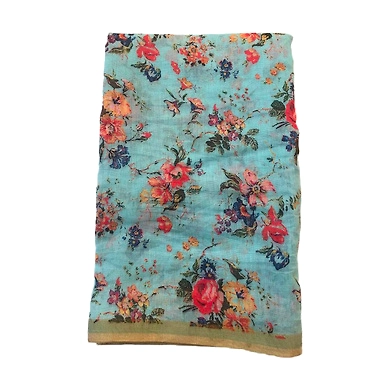 S H A H I T A J Traditional Rajasthani Floral Faux Silk Blue Barati/Groom/Social Occasions Turban Safa Pagdi Pheta Cloth for Kids and Adults (Bulk Purchase) (CT362)-Pack of 1 (For Kids to Adults)-1