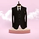 S H A H I T A J Traditional Barati/Groom/Social Occasions Black Self-Design Slim Fit 5-Piece (MW954)-ST1075_40-sm