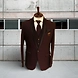 S H A H I T A J Traditional Barati/Groom/Social Occasions Maroon Self-Design Slim Fit 5-Piece Suit (MW956)-ST1077_38-sm
