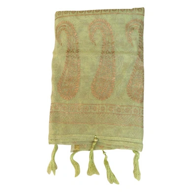 S H A H I T A J Traditional Rajasthani Boota Print Green Barati/Groom/Social Occasions Turban Safa Pagdi Pheta Cloth for Kids and Adults (CT379)-Free Size-4