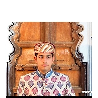 S H A H I T A J Traditional Rajasthani Cotton Mewadi Barati Pagdi or Turban Multi-Colored for Kids and Adults (MT41)