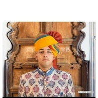S H A H I T A J Traditional Rajasthani Wedding Barati Cotton Checkered Multi-Colored Jodhpuri & Rajputi Pagdi Safa or Turban for Kids and Adults (CT177)