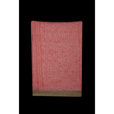 S H A H I T A J Peach/Pink Bandhej or Chundri Barati/Groom/Social Occasions Silk Pagdi Safa Turban or Pheta Cloth for Kids and Adults (CT955)-ST2075__PACK2