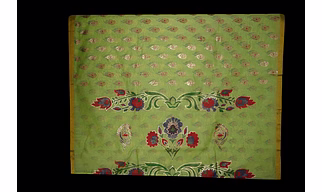 S H A H I T A J Pista Green with Morpankh Print Barati/Groom/Social Occasions Silk Pagdi Safa Turban or Pheta Cloth for Kids and Adults (CT960)