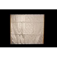 S H A H I T A J Chanderi Silk Silver Foil Barati/Groom/Social Occasions Silk Pagdi Safa Turban or Pheta Cloth for Kids and Adults (CT962)