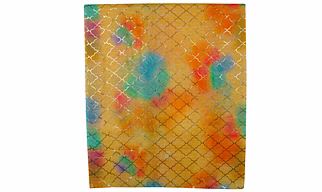 S H A H I T A J Shaded Golden Net Barati/Groom/Social Occasions Silk Pagdi Safa Turban or Pheta Cloth for Kids and Adults (CT966)