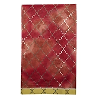 S H A H I T A J Shaded Rose Gold Net Barati/Groom/Social Occasions Silk Pagdi Safa Turban or Pheta Cloth for Kids and Adults (CT968)-Pack of 1 (For Kids to Adults)